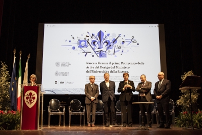 Inaugurazione congiunta dell’a.a. 2022/2023 - 09/01/2023<br>Da sinistra: Susanna Ragionieri, Carlo Sisi, Claudio Rocca, Rosa Maria Di Giorgi, Francesco Fumelli e Giovanni Pucciarmati. Foto: Renato Esposito
