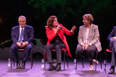 UnChained Festival 2022 - 15/10/2022 <br>Da sinistra: Giovanni Pucciarmati, Alessia Bettini, Rosa Maria Di Giorgi. Foto: Davide Iadicicco