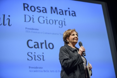La Presidente di ISIA Firenze e Conservatorio di Firenze on. Rosa Maria Di Giorgi - ph. credits: Antonio Viscido