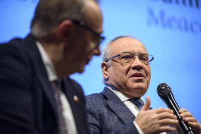 Il Direttore di ISIA Firenze, prof. Francesco Fumelli e il Direttore del Conservatorio ’Luigi Cherubini’ di Firenze, prof. Giovanni Pucciarmati - ph. credits: Antonio Viscido